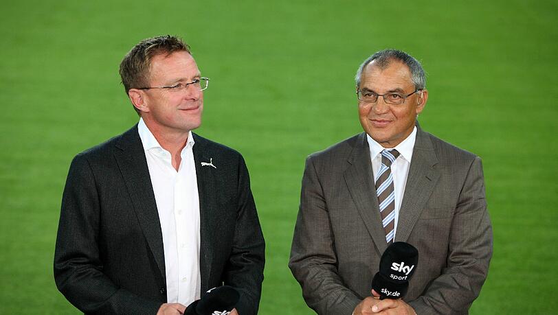 Ralf Rangnick trifft auf seinen Vorgänger Felix Magath. Ralf Rangnick trifft auf seinen Vorgänger Felix Magath.