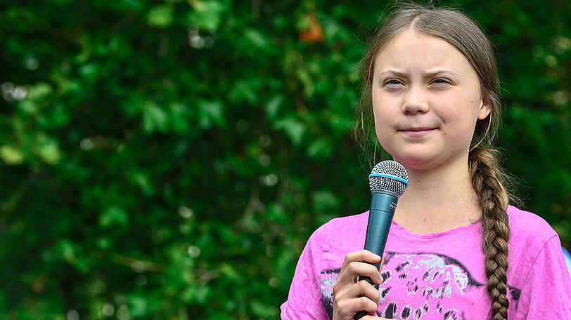 Greta Thunberg bei einem Auftritt in Berlin
