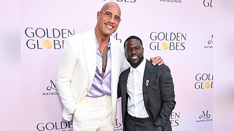 Dwayne Johnson und Kevin Hart sind beide f&uuml;r einen Golden Globe nominiert.