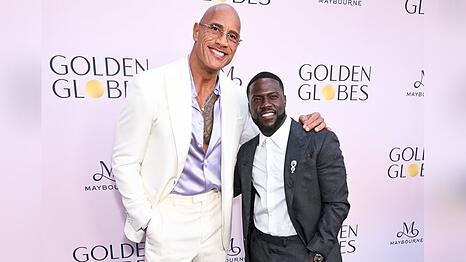 Dwayne Johnson und Kevin Hart sind beide f&uuml;r einen Golden Globe nominiert.