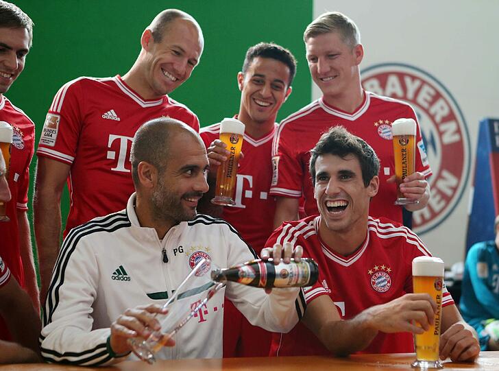 Pep macht da nach knapp 2 Monaten in München bereits ein gute Figur.