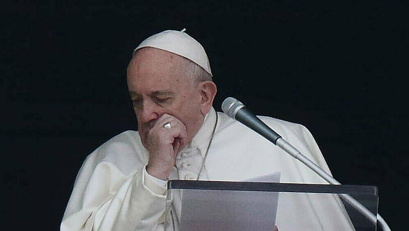 Papst Franziskus musste seine Ansprache am vergangenen Sonntag immer wieder hustend unterbrechen