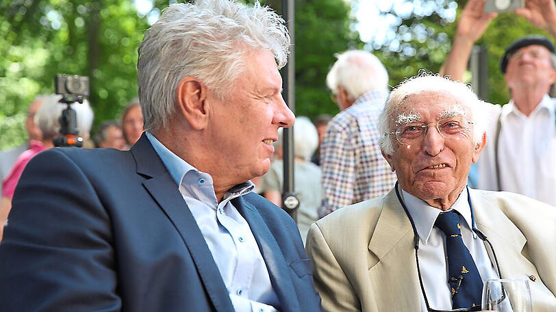 OB Dieter Reiter im Gespräch mit Uri Siegel.