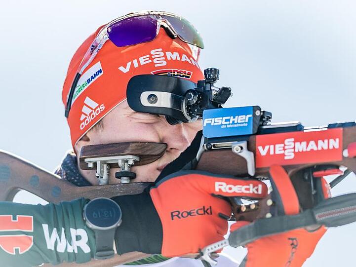 Nimmt auch in der Verfolgung einen Podestplatz in Hochfilzen ins Visier: Biathlet Benedikt Doll.