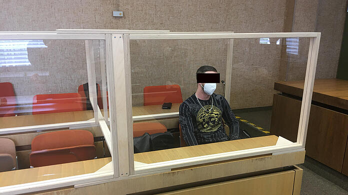 Der 29-Jährige vor Gericht.