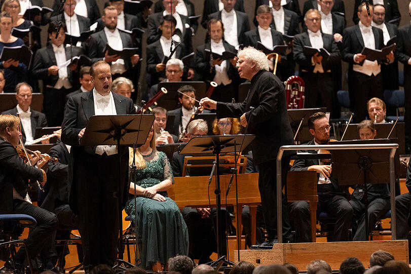 Simon Rattle dirigiert "Die Schöpfung".