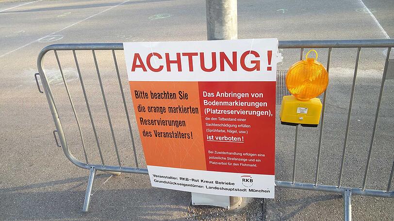Klare Anweisungen vom BRK als Veranstalter.