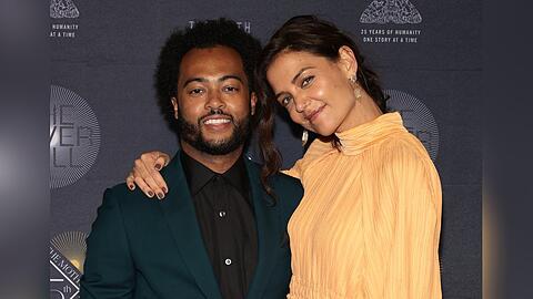 Katie Holmes und Bobby Wooten III bei ihrem Red-Carpet-Debüt in New York.