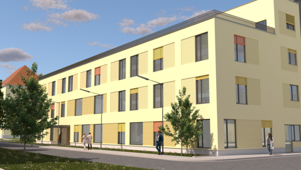 Visualisierung des Elternhauses für die München Klinik Schwabing.