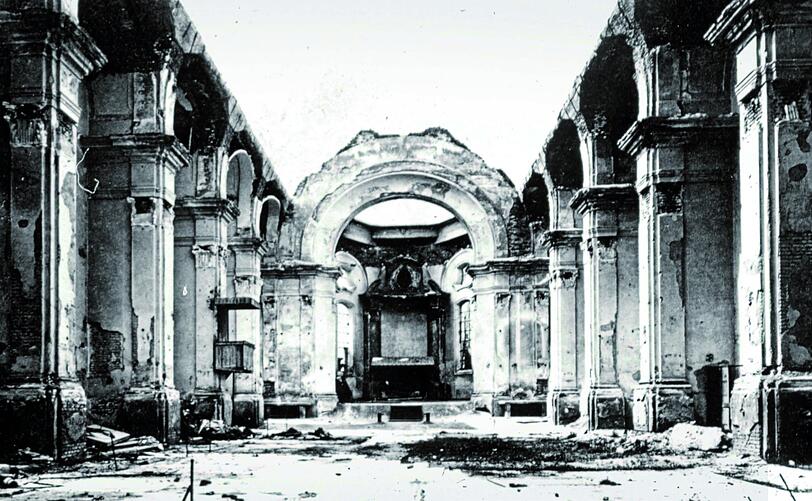 St. Franziskus: nur noch eine Kirchenruine.