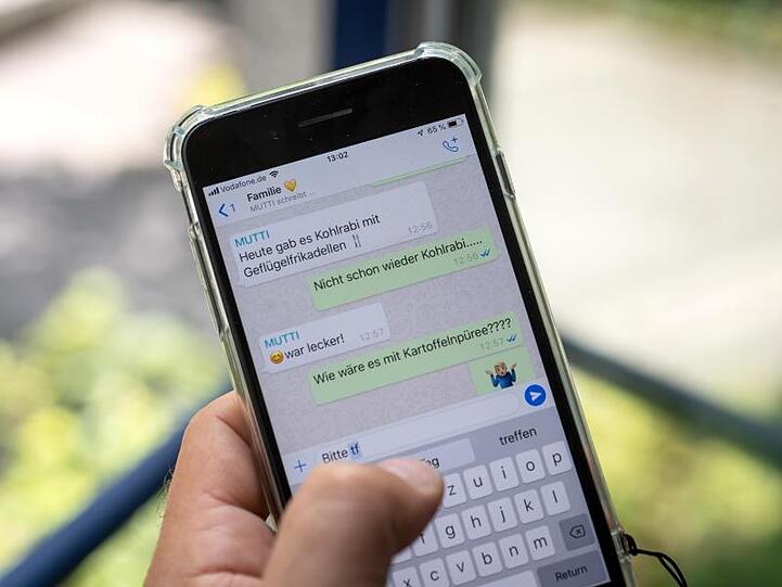 Chatverlauf bei WhatsApp.