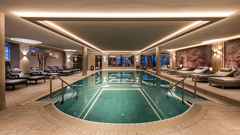 Indoor Pool Hotel das Alois in Tux im Zillertal.
