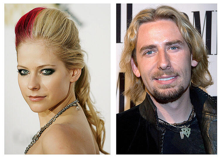 Sängerin Avril Lavigne (31) und Nickelback-Frontmann Chad Kroeger (41)
