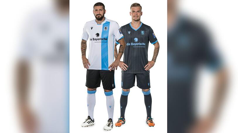 Sascha Mölders (l.) und Daniel Wein (r.) in den Löwen-Trikots für die Saison 2019/2020.