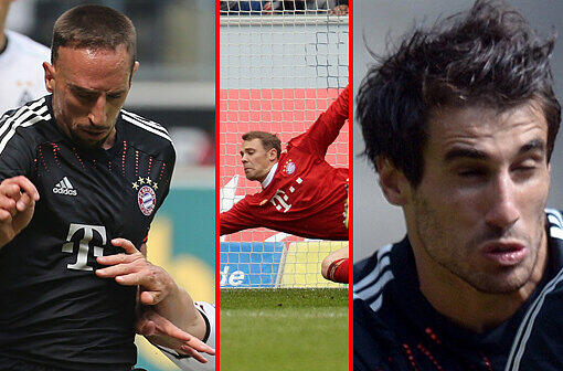 Note 1+ für Franck Ribéry, doch ansonsten überwiegend 3er und 4er. Die Einzelkritik in der Bilderstrecke.