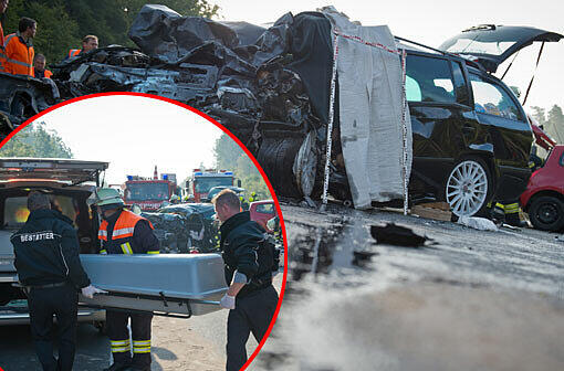 Schrecklicher Geisterfahrer-Unfall bei Hirschaid: Drei Menschen, daruntern ein 7-jähriges Mädchen, sind dabei ums Leben gekommen.