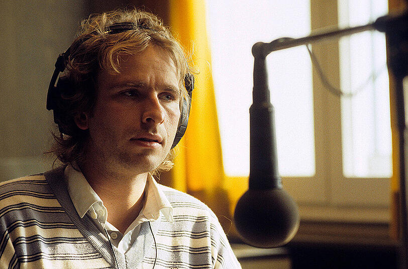 Voll konzentriert im Studio: Gottschalk Anfang der 80er.