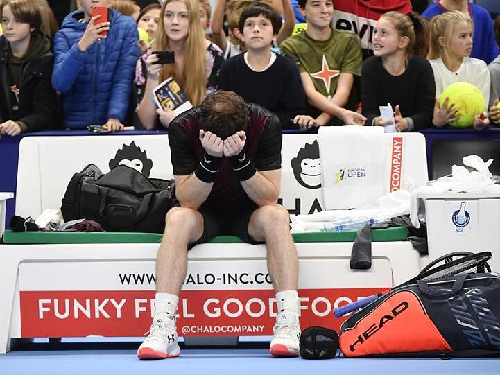 Andy Murray vergoss nach seinem Turniersieg in Antwerpen Freudentränen.
