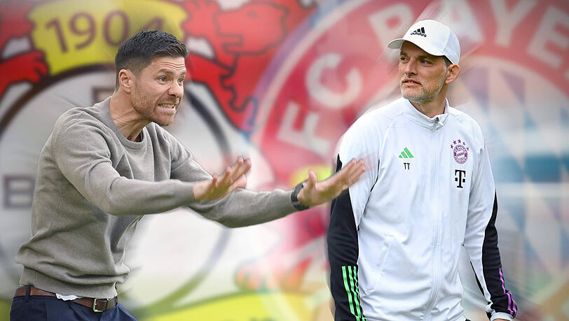 Zwei Trainerfüchse: FC-Bayern-Coach Thomas Tuchel (re.) und Ex-Bayern-Star Xabi Alonso, der Bayer Leverkusen zu einem echten Herausforderer formt.