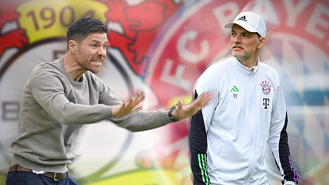 Zwei Trainerfüchse: FC-Bayern-Coach Thomas Tuchel (re.) und Ex-Bayern-Star Xabi Alonso, der Bayer Leverkusen zu einem echten Herausforderer formt.