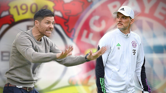 Zwei Trainerfüchse: FC-Bayern-Coach Thomas Tuchel (re.) und Ex-Bayern-Star Xabi Alonso, der Bayer Leverkusen zu einem echten Herausforderer formt.