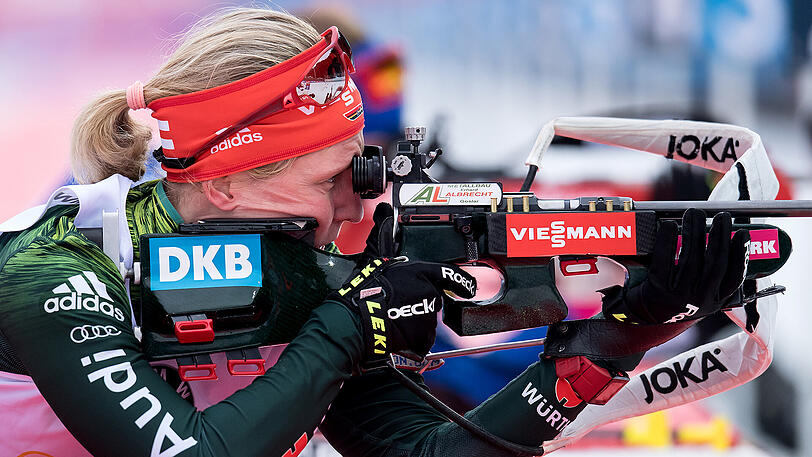 Franziska Hildebrand (Clausthal-Zellerfeld) blieb beim Schießen fehlerlos.
