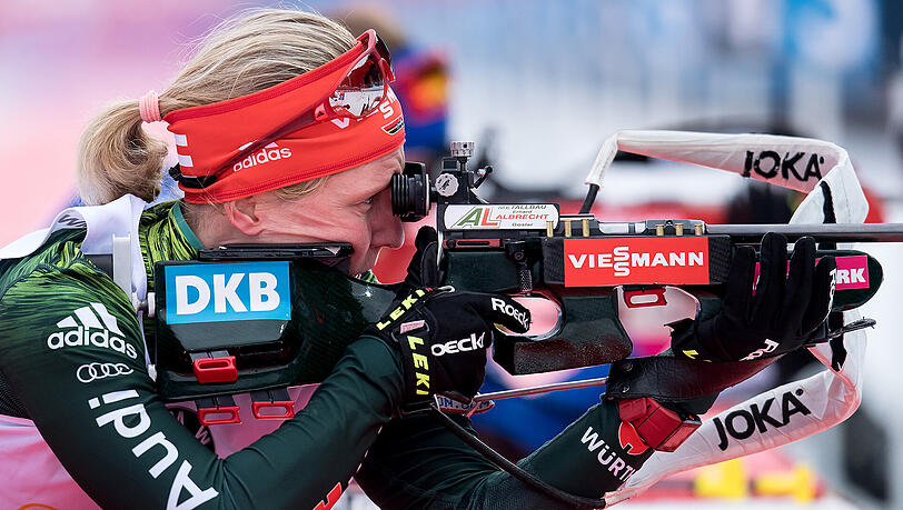 Franziska Hildebrand (Clausthal-Zellerfeld) blieb beim Schießen fehlerlos. Franziska Hildebrand (Clausthal-Zellerfeld) blieb beim Schießen fehlerlos.