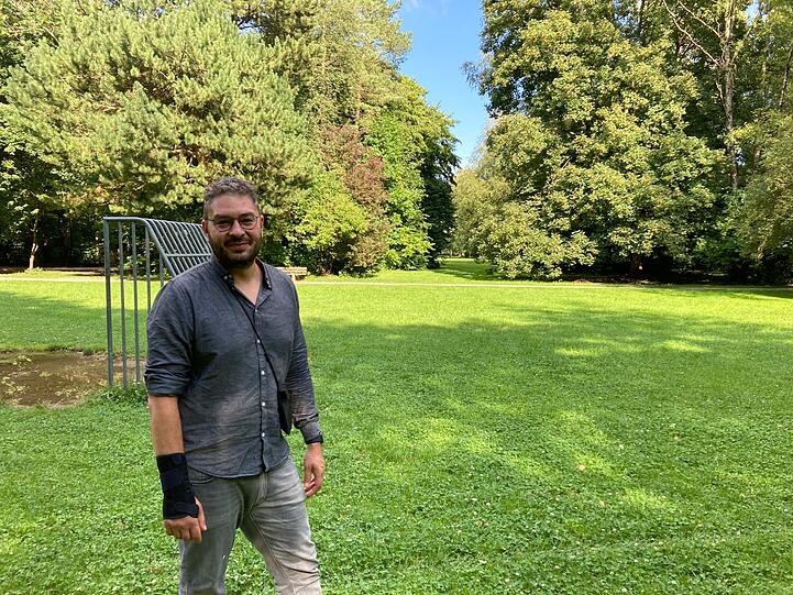 Im Krone-Park hat Baumschutz-Experte Philipp Oßwald seine Kindheit verbracht.