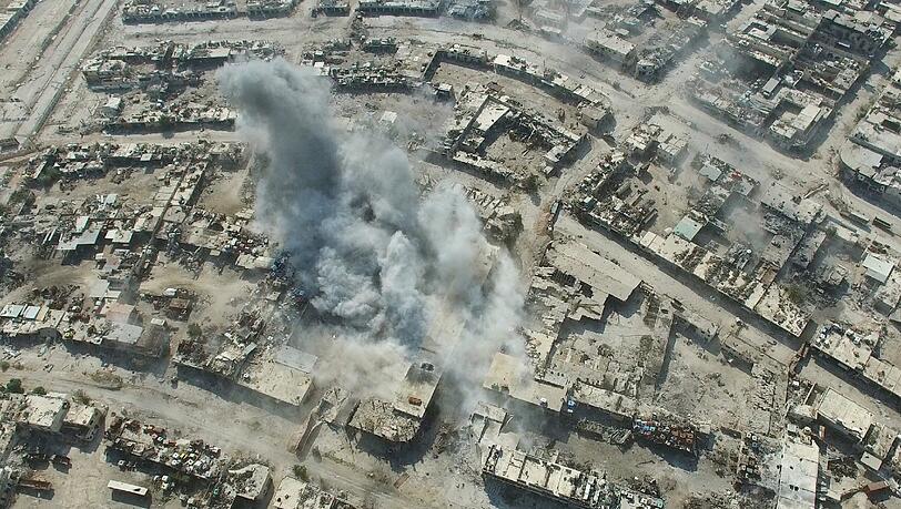 Luftangriff auf Aleppo. Foto: Michael Alaeddin/Sputnik Luftangriff auf Aleppo. Foto: Michael Alaeddin/Sputnik