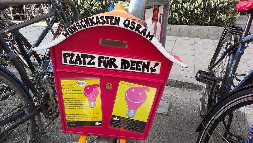 Hier Wünsche einwerfen: Die Aktionsgruppe Untergiesing sammelt die Ideen der Untergiesinger. Hier Wünsche einwerfen: Die Aktionsgruppe Untergiesing sammelt die Ideen der Untergiesinger.