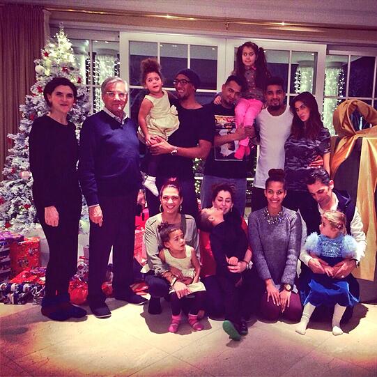 An Weihnachten kam die ganze Boateng-Familie zusammen.