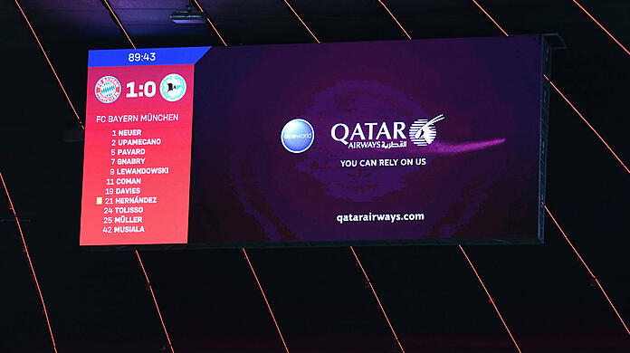 Sorgt aktuell für Aufregung: Die Partnerschaft des FC Bayern München mit der Fluglinie "Qatar Airways".