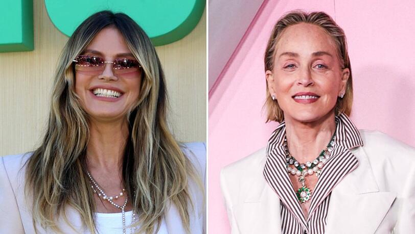 Wenn Heidi Klum (li.) nach Los Angeles zum "GNTM"-Finale l&auml;dt, dann kommen auch Hollywoodgr&ouml;&szlig;en wie Sharon Stone.