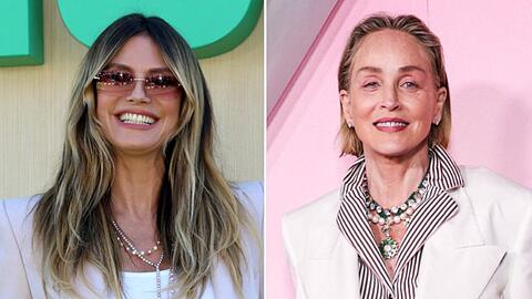 Wenn Heidi Klum (li.) nach Los Angeles zum "GNTM"-Finale l&auml;dt, dann kommen auch Hollywoodgr&ouml;&szlig;en wie Sharon Stone.