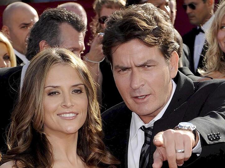 Charlie Sheen und seine Ehefrau Brooke Mueller.