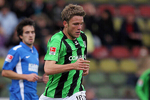 Dominik Stahl schoss das 4:2 der Löwen gegen Karlsruhe