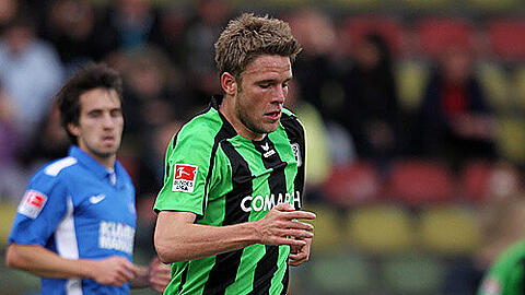 Dominik Stahl schoss das 4:2 der Löwen gegen Karlsruhe