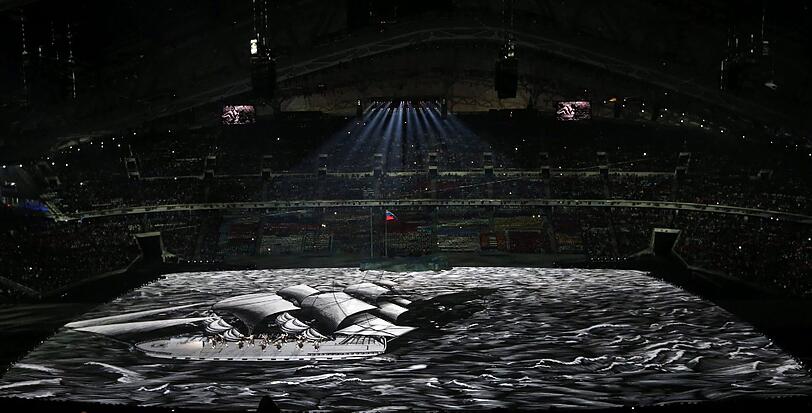 Weitere Bilder von der Eröffnungsfeier der Olympischen Spiele in Sotschi.