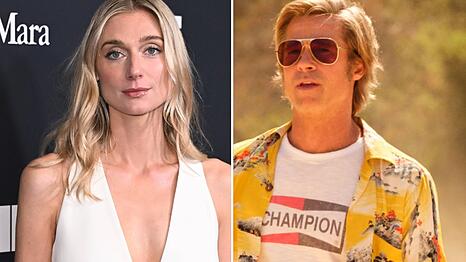 Elizabeth Debicki neben Brad Pitt in "Once Upon a Time... in Hollywood".