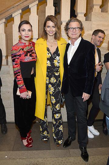 Nadine Warmuth mit Eva Padberg und Florian Langenscheidt