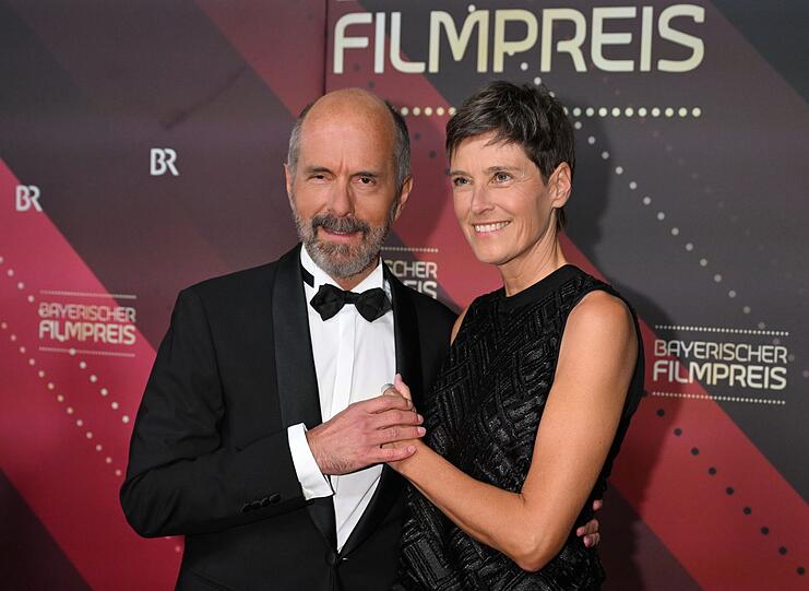 Christoph Maria Herbst mit seiner Frau Gisi Herbst beim Bayerischen Filmpreis.