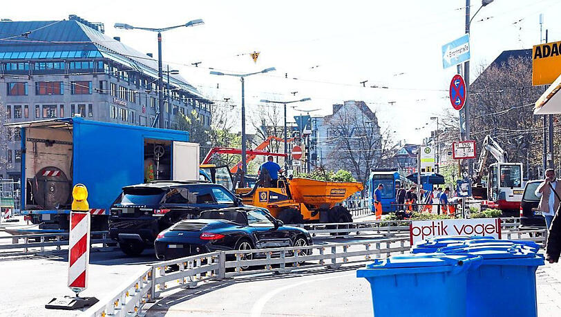 Seit Wochen und Monaten geht es am Sendlinger Tor chaotisch zu. (Archivbild)
