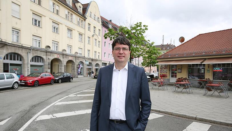 Sein Viertel: Florian von Brunn an der Gotzinger Straße, gleich bei der Großmarkthalle ums Eck. Sein Viertel: Florian von Brunn an der Gotzinger Straße, gleich bei der Großmarkthalle ums Eck.