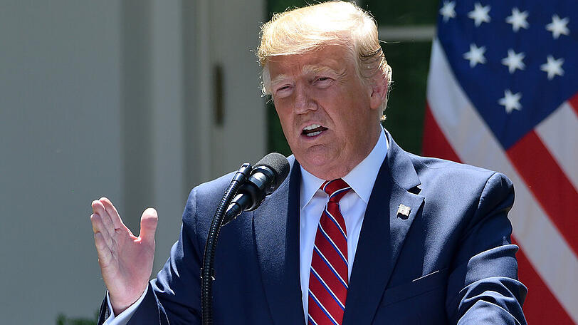 Donald Trump bei einer Rede in Washington