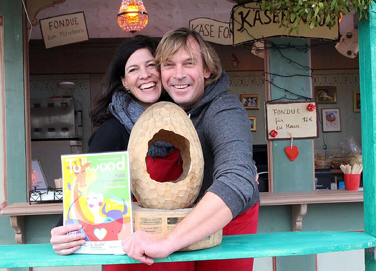 Kai Bruins und Anja Schleiermacher vom "Fondue Baron"