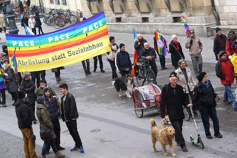 Am Samstag ist der Ostermarsch wieder durch München unterwegs.