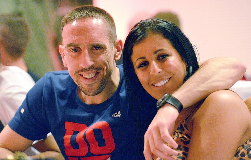 FCB: Verheiratet seit 2004: Frank Ribery und Wahiba