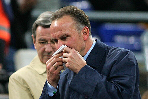 Verschnupft nach der leistung der Bayern in Camp Nou: Karl-Heinz Rummenigge