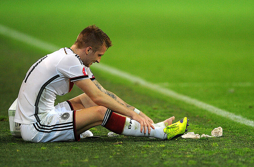 Marco Reus wieder im Pech: Vor dem Spiel gegen Polen verletzte sich der BVB-Star - diesmal ist es ein gebrochener Zeh. (Archivbild)