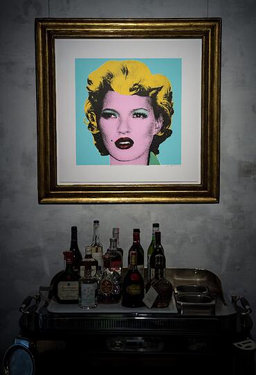 Das Bild "Kate" des Street-Art-Künstlers Banksy.